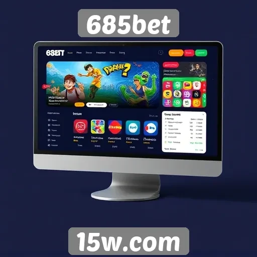 Interface do usuário do site 685bet é amigável
